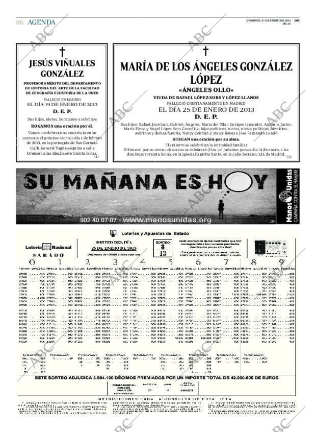 ABC MADRID 27-01-2013 página 86