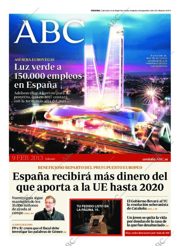 ABC CORDOBA 09-02-2013 página 1