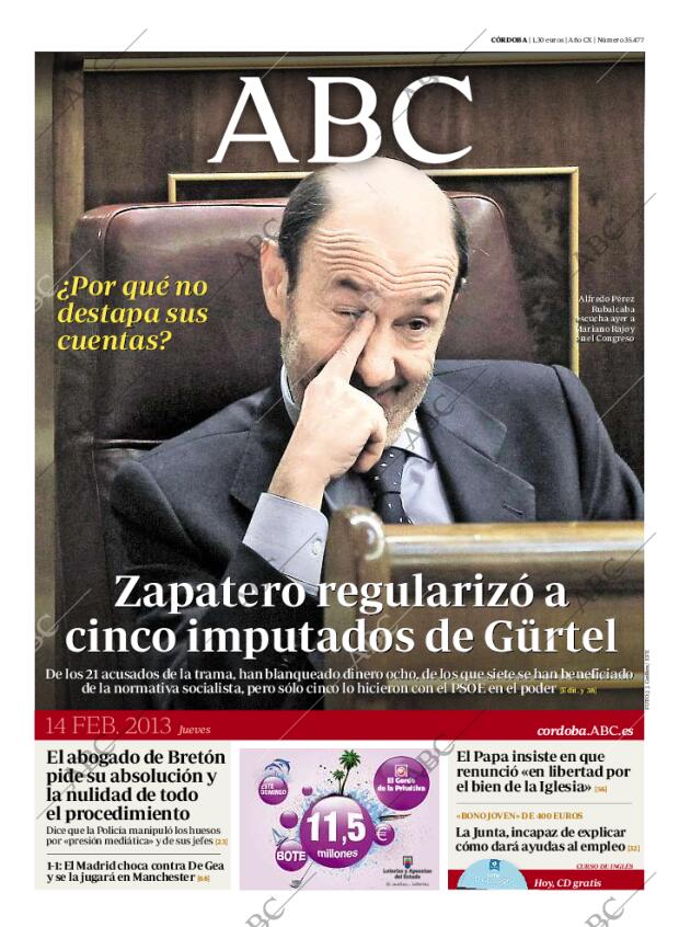 ABC CORDOBA 14-02-2013 página 1