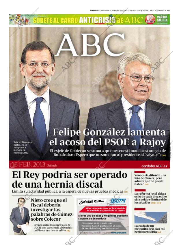 ABC CORDOBA 16-02-2013 página 1