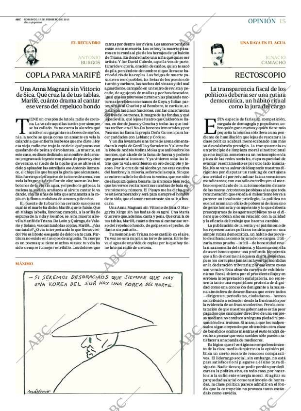 ABC MADRID 17-02-2013 página 15