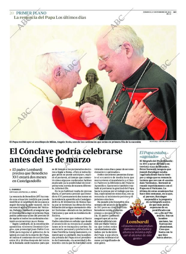 ABC MADRID 17-02-2013 página 20