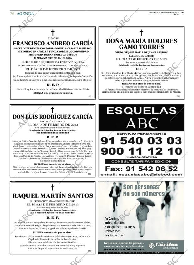 ABC MADRID 17-02-2013 página 76