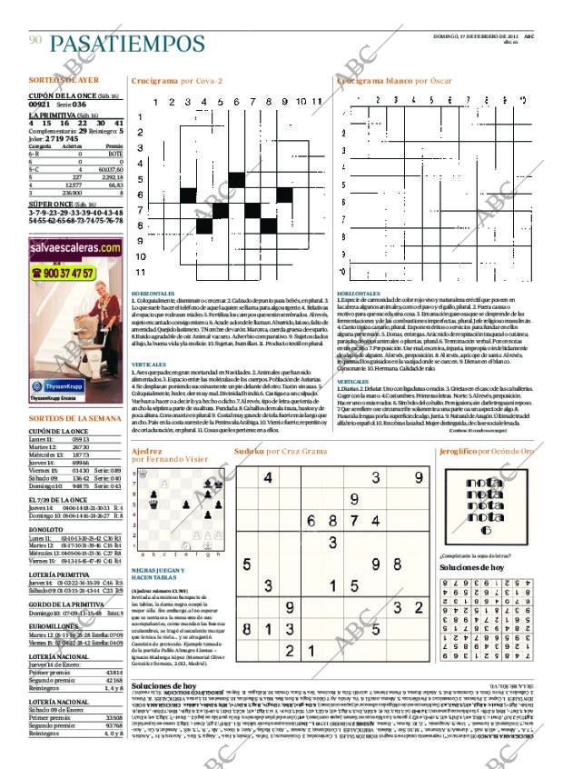 ABC MADRID 17-02-2013 página 90