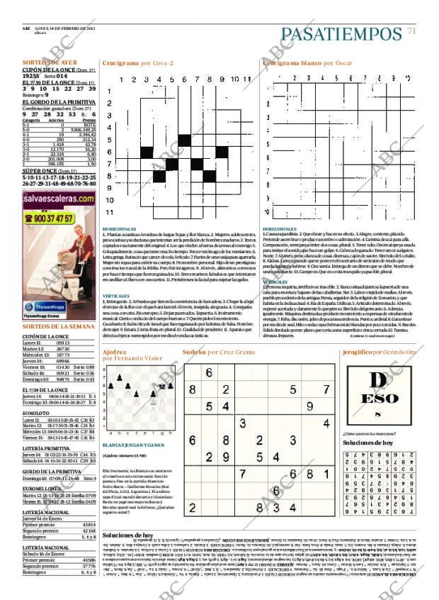 ABC MADRID 18-02-2013 página 71