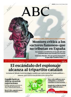 ABC MADRID 20-02-2013 página 1
