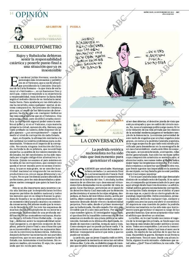 ABC MADRID 20-02-2013 página 14