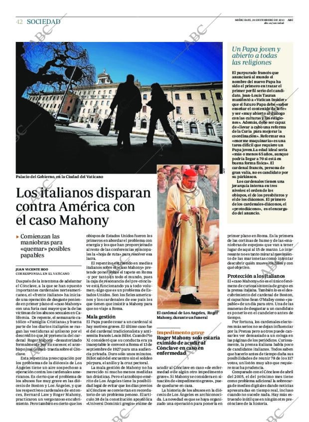 ABC MADRID 20-02-2013 página 42