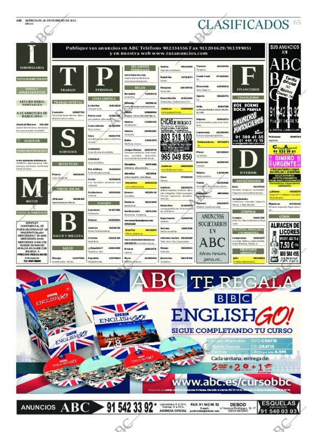 ABC MADRID 20-02-2013 página 65