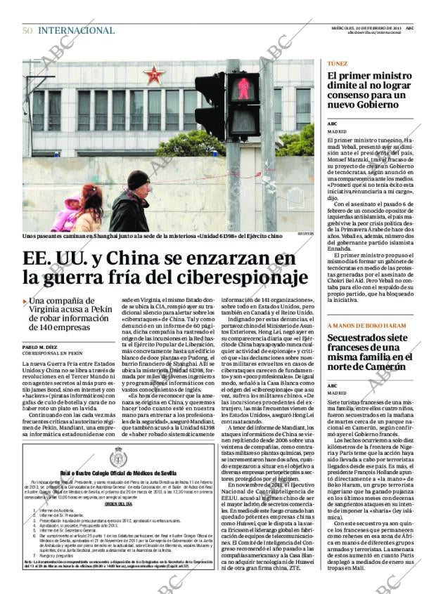 ABC SEVILLA 20-02-2013 página 50