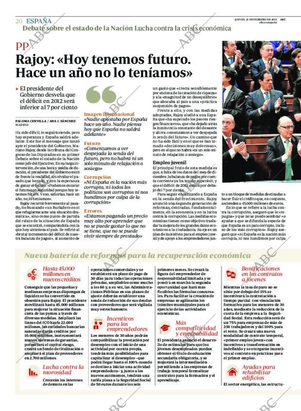 ABC MADRID 21-02-2013 página 20