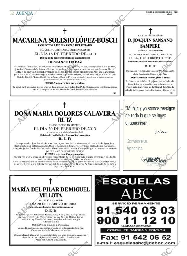ABC MADRID 21-02-2013 página 52