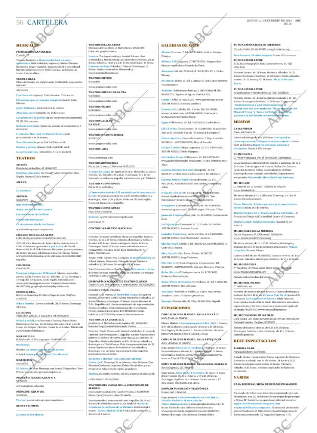 ABC MADRID 21-02-2013 página 56