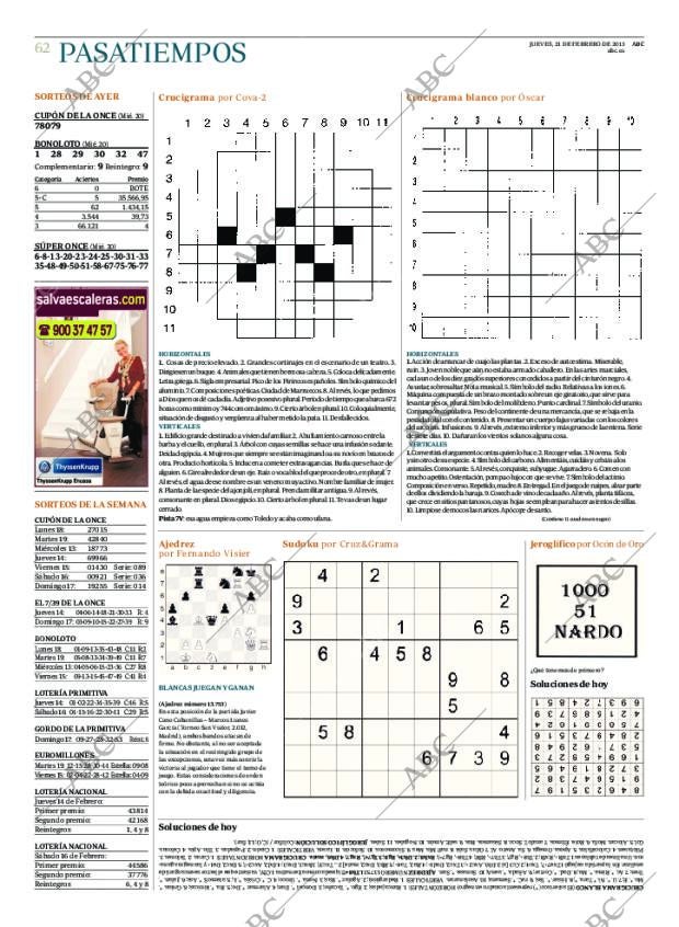 ABC MADRID 21-02-2013 página 62