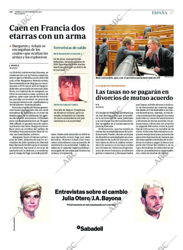 ABC MADRID 22-02-2013 página 27