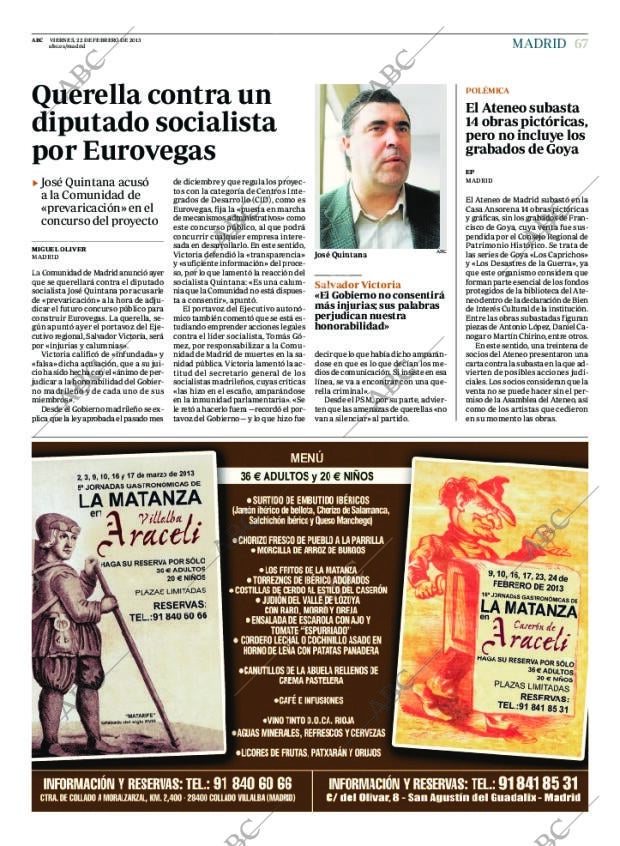 ABC MADRID 22-02-2013 página 67
