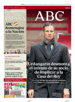 ABC MADRID 24-02-2013 página 1
