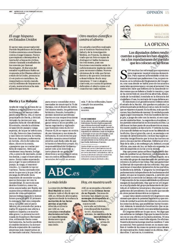 ABC MADRID 27-02-2013 página 15
