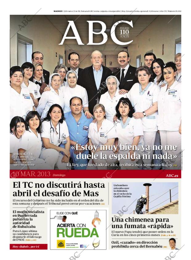 ABC MADRID 10-03-2013 página 1
