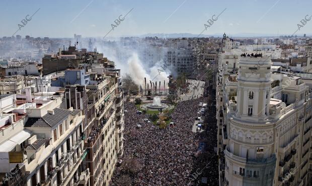 Vista aérea de la mascletà