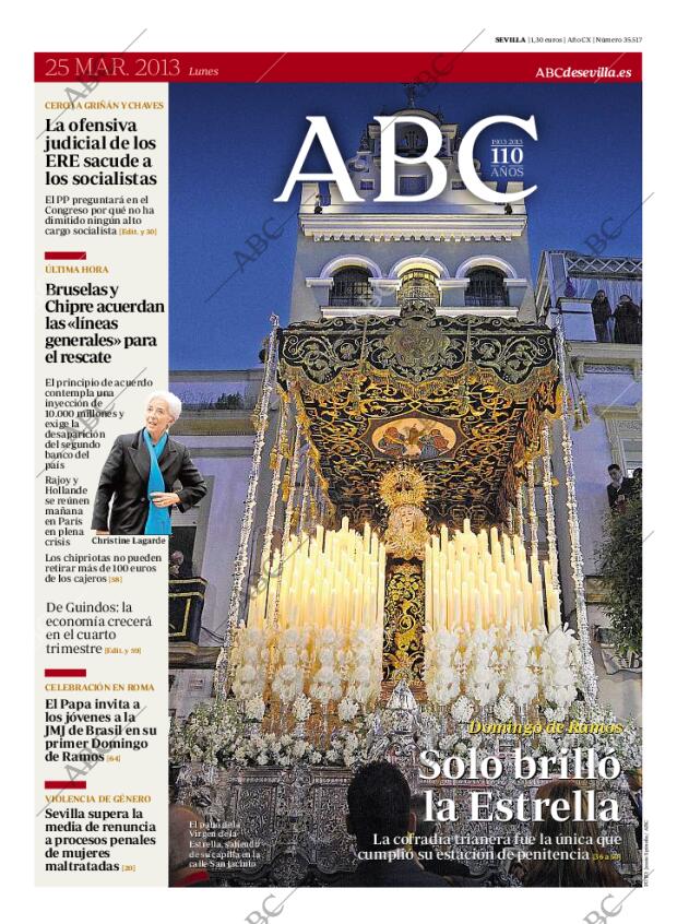 ABC SEVILLA 25-03-2013 página 1