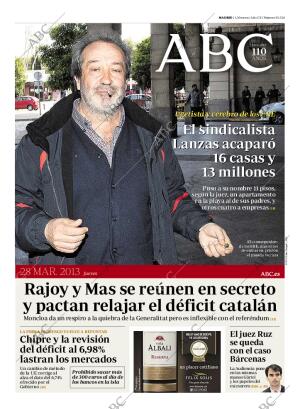 ABC MADRID 28-03-2013 página 1