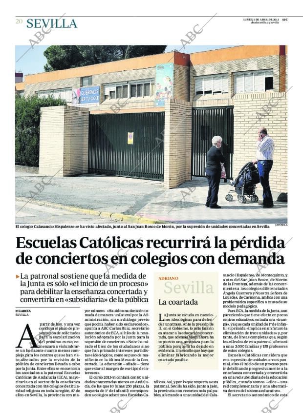 ABC SEVILLA 01-04-2013 página 20