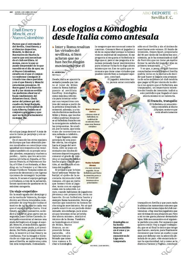ABC SEVILLA 01-04-2013 página 45