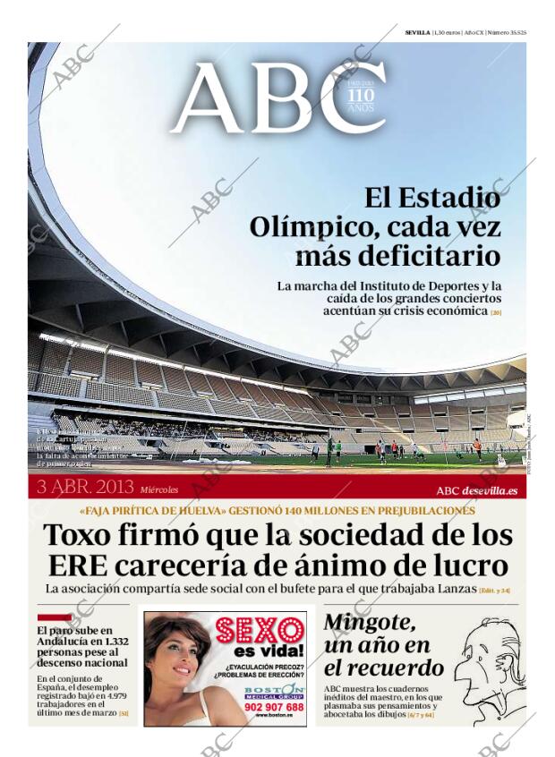 ABC SEVILLA 03-04-2013 página 1