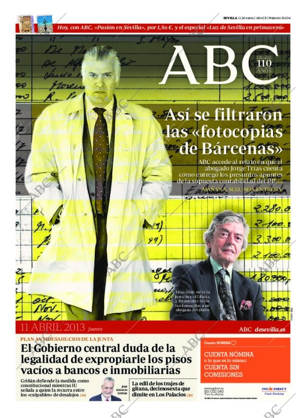 ABC SEVILLA 11-04-2013 página 1