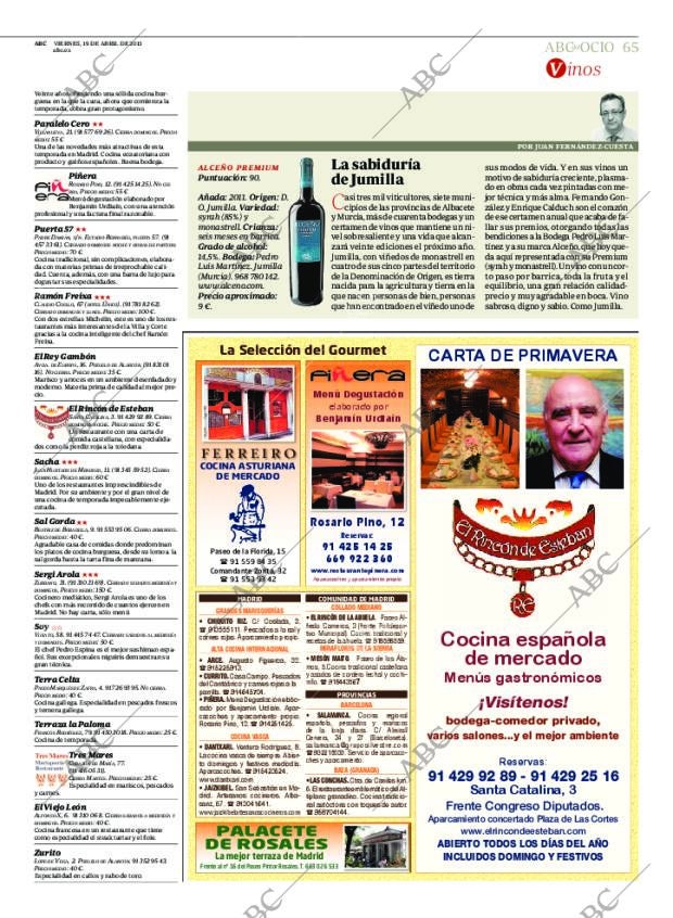 ABC MADRID 19-04-2013 página 65