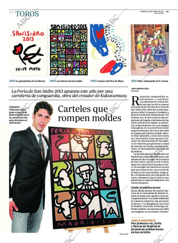 ABC MADRID 19-04-2013 página 72