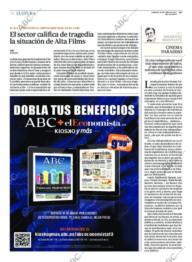 ABC MADRID 19-04-2013 página 78