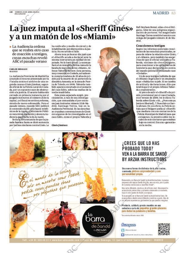 ABC MADRID 19-04-2013 página 83