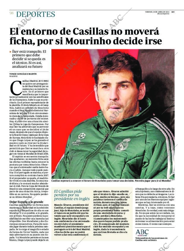 ABC MADRID 19-04-2013 página 98