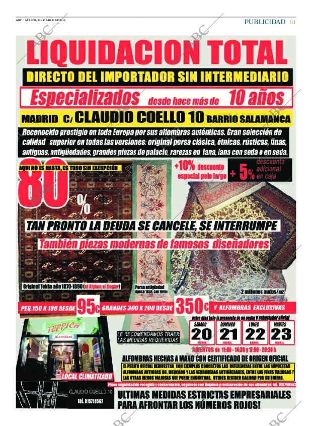 ABC MADRID 20-04-2013 página 61