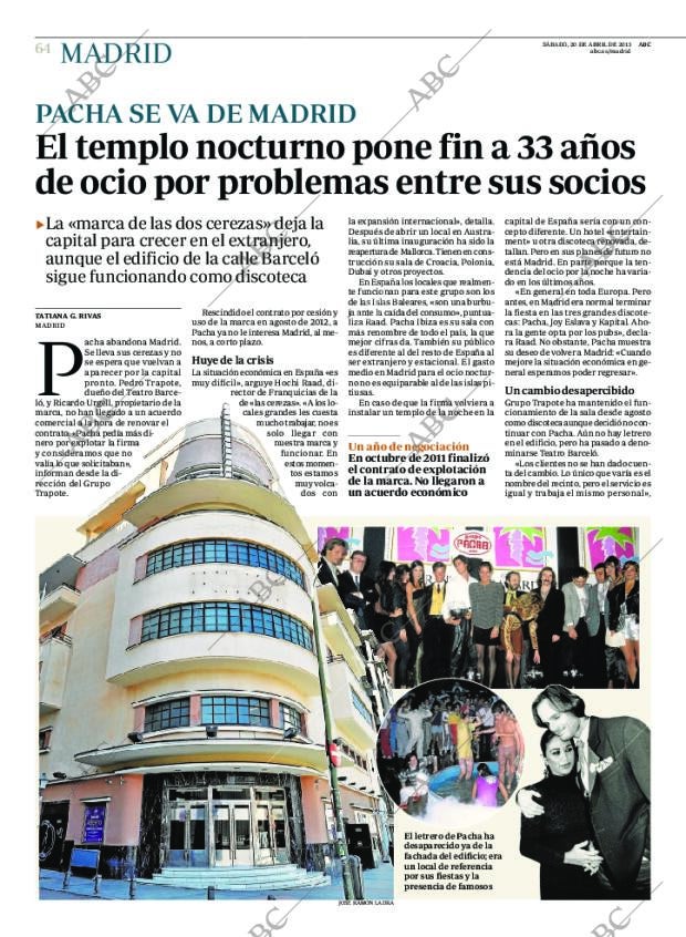 ABC MADRID 20-04-2013 página 64