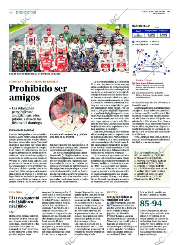 ABC MADRID 20-04-2013 página 80