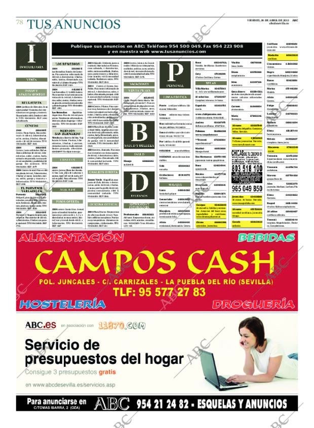 ABC SEVILLA 26-04-2013 página 78