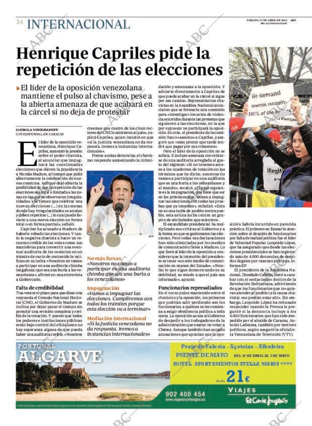 ABC MADRID 27-04-2013 página 34
