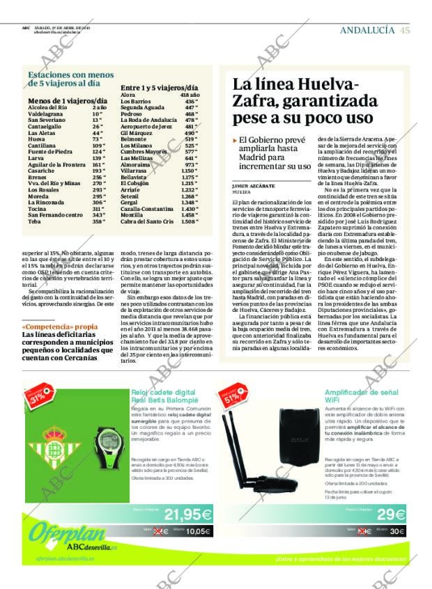 ABC SEVILLA 27-04-2013 página 45