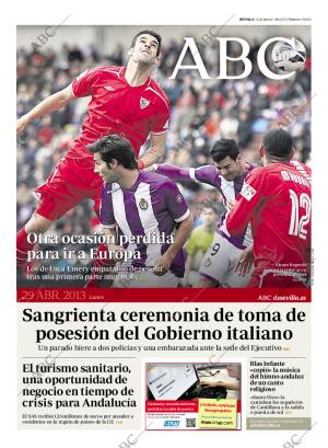 ABC SEVILLA 29-04-2013 página 1
