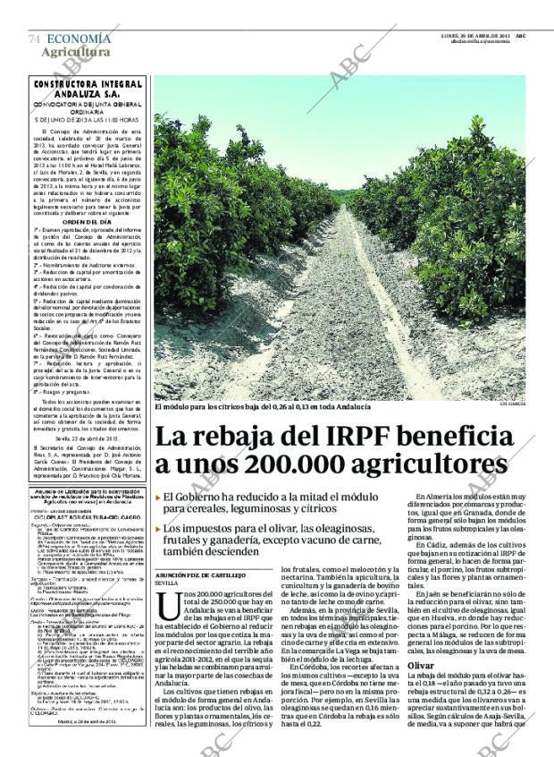 ABC SEVILLA 29-04-2013 página 74