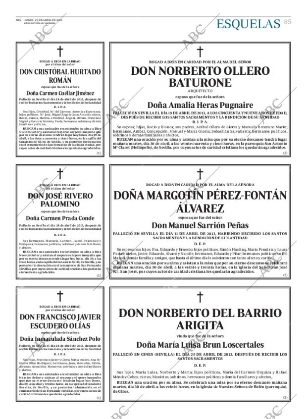 ABC SEVILLA 29-04-2013 página 85