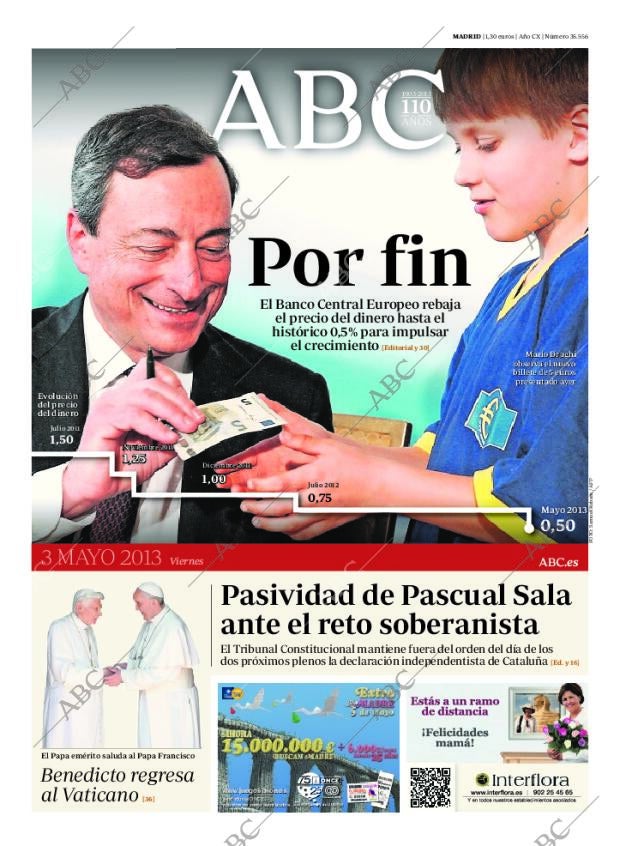 ABC MADRID 03-05-2013 página 1