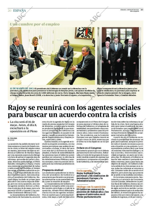ABC MADRID 04-05-2013 página 20