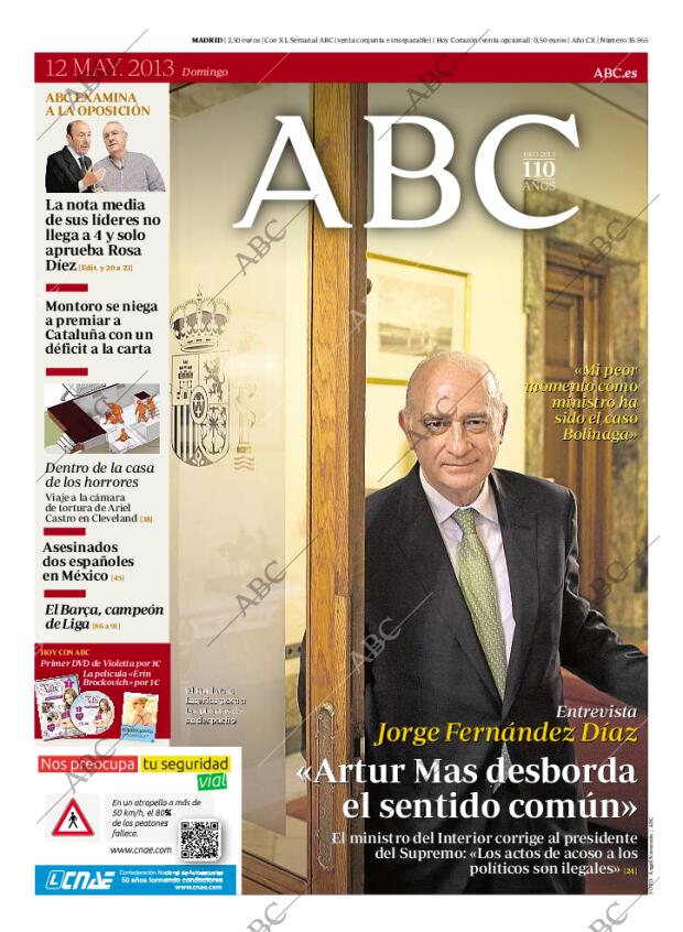 ABC MADRID 12-05-2013 página 1