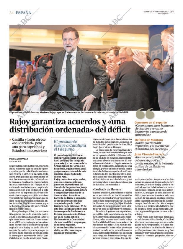 ABC MADRID 19-05-2013 página 34