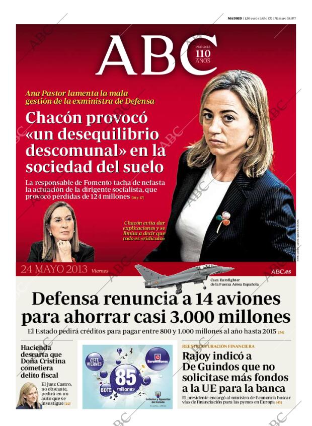ABC MADRID 24-05-2013 página 1