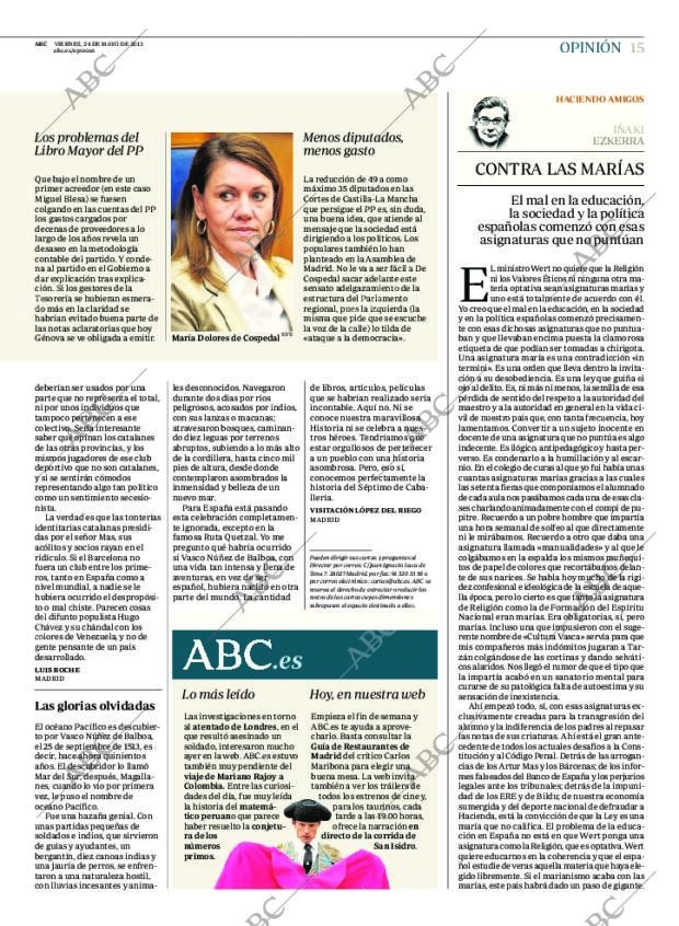 ABC MADRID 24-05-2013 página 15